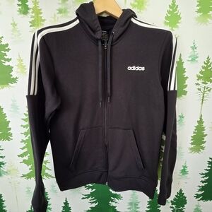 Adidas Men's Black Hoodie Sweater